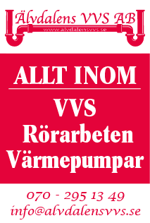 Älvdalens VVS AB, allt inom VVS